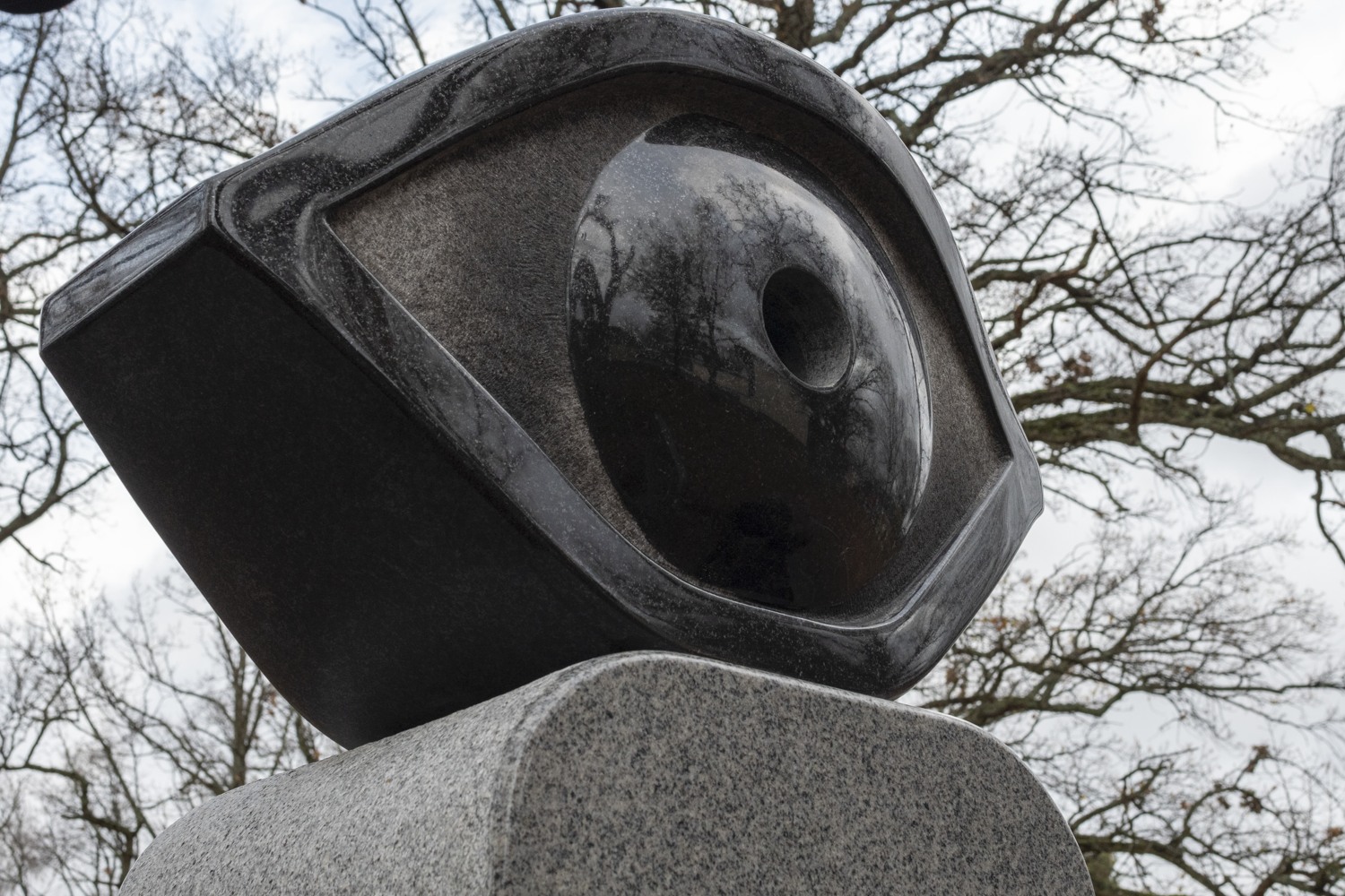 An eye made of stone.