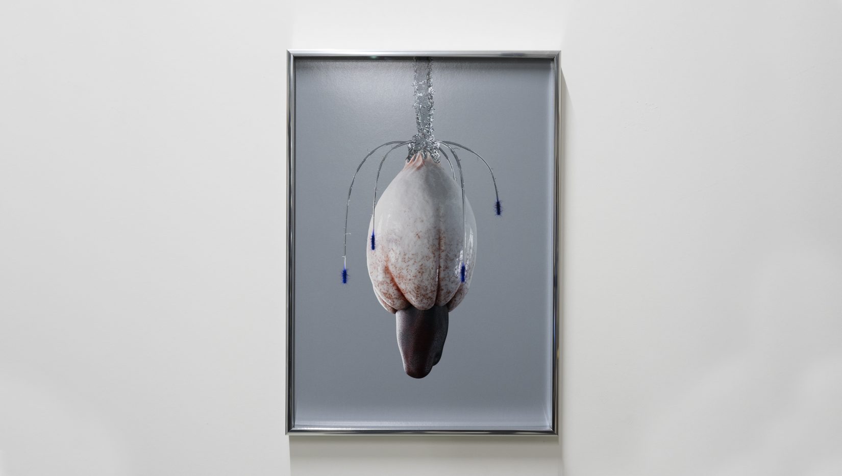 Olika material i form av en blomma