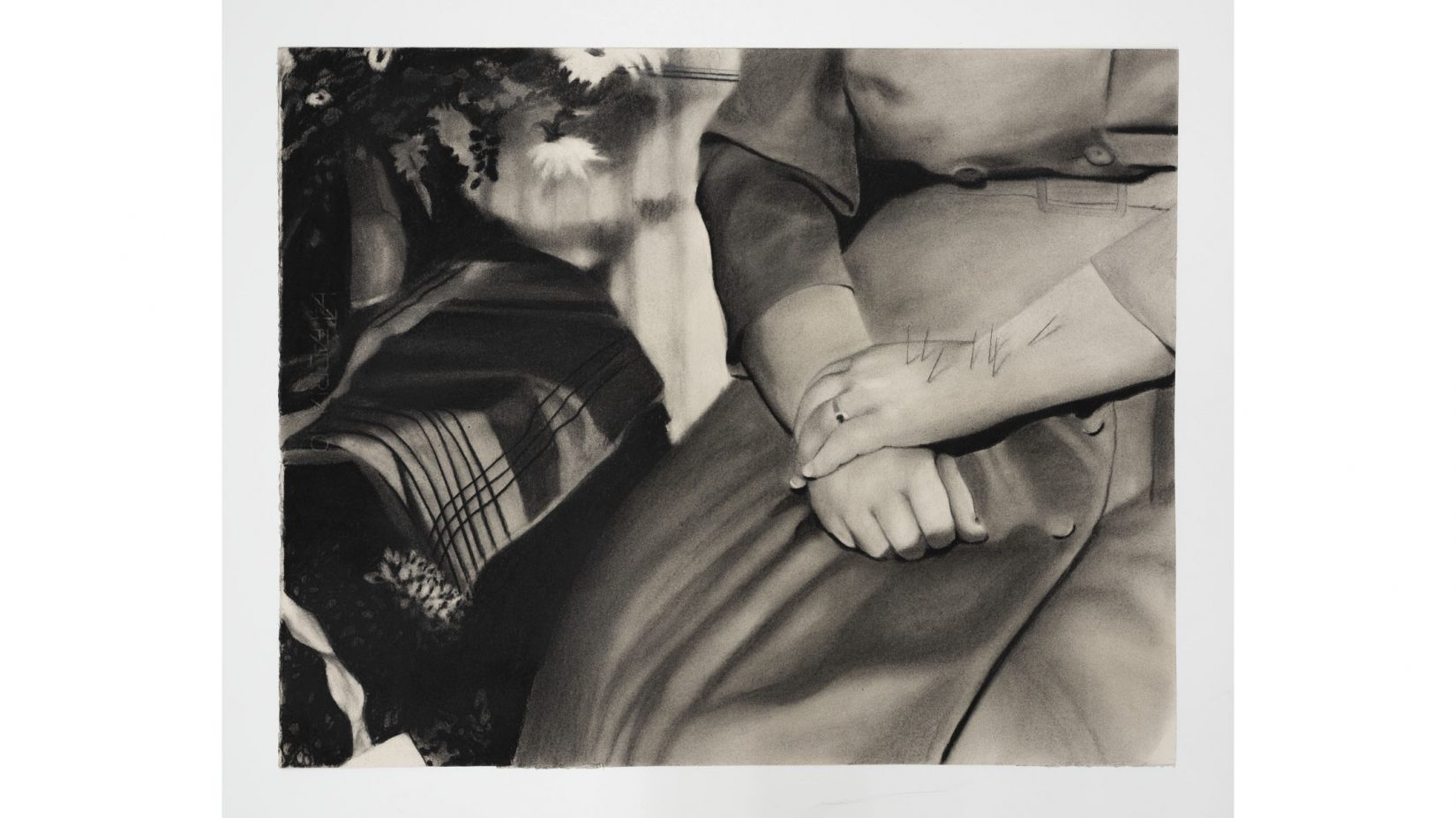 En tavla som avbildar händer 